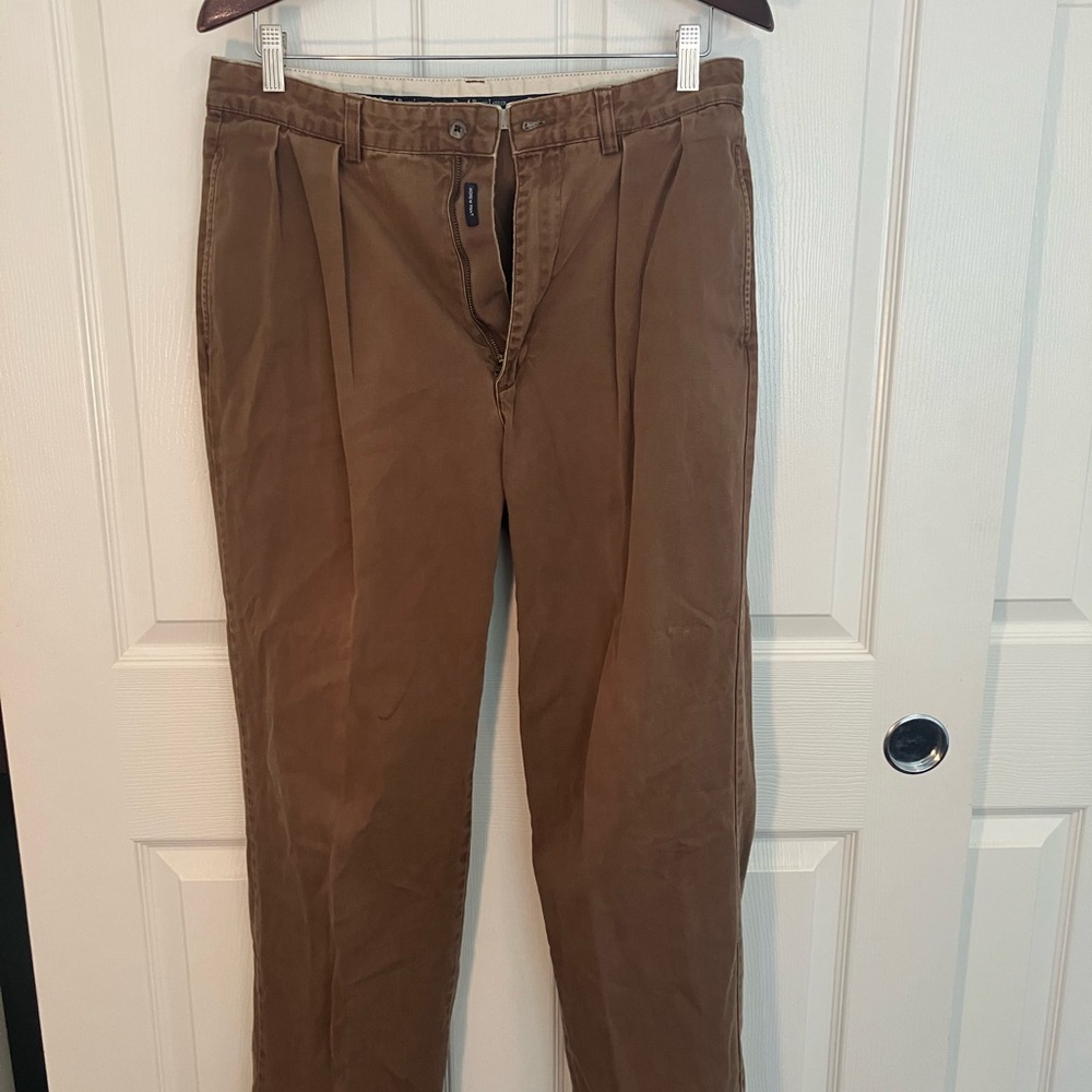 Polo by Ralph Lauren Brown Andrew Chinos Pleated.